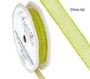 Woven Edge Ribbon 6mm x 20m Pistachio No.27 - Ribbons