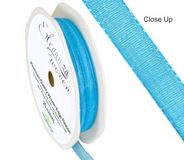 Woven Edge Ribbon 6mm x 20m Turquoise No.55 - Ribbons