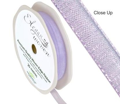 Woven Edge Ribbon 6mm x 20m Lavender No.45 - Ribbons