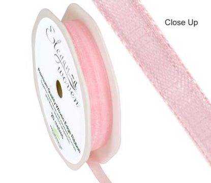 Woven Edge Ribbon 6mm x 20m Lt Pink No.21 - Ribbons