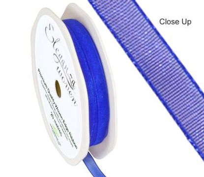 Woven Edge Ribbon 6mm x 20m Royal Blue No.18 - Ribbons