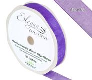 Woven Edge Ribbon 15mm x 20m Purple No.36 - Ribbons