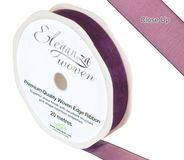 Woven Edge Ribbon 15mm x 20m Grape No.46 - Ribbons