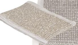 Crystal Diamante Mesh 1m x 24 row 4.5mm Diamonds No.43 Clear - Accessories