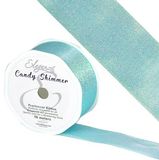 Candy Shimmer 38mm x 10m Metallic Iridescent Ice Blue No.98 - Ribbons