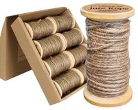 Eleganza Jute Rope wooden Spool 2mm x 15m Natural No.02 - Ribbons