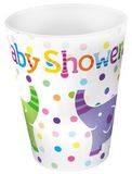 Oaktree Baby Shower Elephants 9oz/266ml Cups 8pcs - Partyware