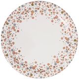 Sparkling Fizz Rose Gold 23cm Plates 8pcs - Partyware