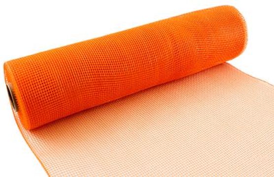 Eleganza Deco Mesh 25cm x 9.1m (10yds) Orange No.04 - Organza / Fabric