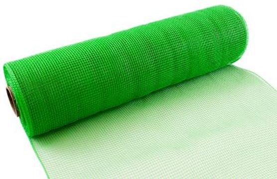 Eleganza Deco Mesh 25cm x 9.1m (10yds) Apple Green No.63 - Organza / Fabric