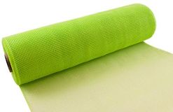 Eleganza Deco Mesh 25cm x 9.1m (10yds) Lime Green No.14 - Organza / Fabric