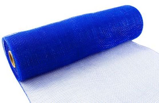 Eleganza Deco Mesh 25cm x 9.1m (10yds) Royal Blue No.18 - Organza / Fabric