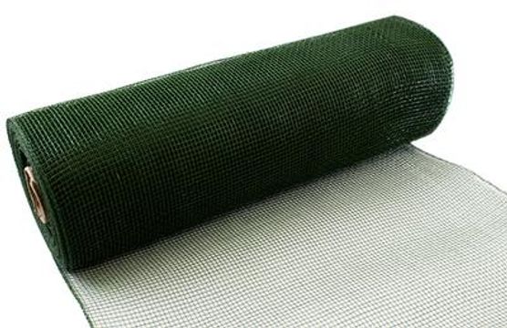 Eleganza Deco Mesh 25cm x 9.1m (10yds) Sage Green No.51 - Organza / Fabric