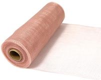 Eleganza Deco Mesh 25cm x 9.1m (10yds) Rose Gold No.87 - Organza / Fabric