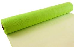 Eleganza Deco Mesh 53cm x 9.1m (10yds) Lime Green No.14 - Organza / Fabric