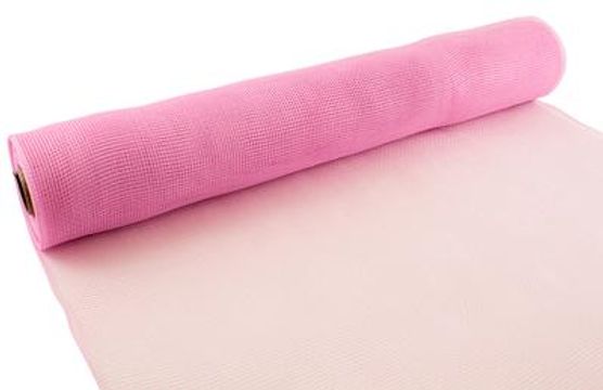 Eleganza Deco Mesh 53cm x 9.1m (10yds) Lt. Pink No.21 - Organza / Fabric