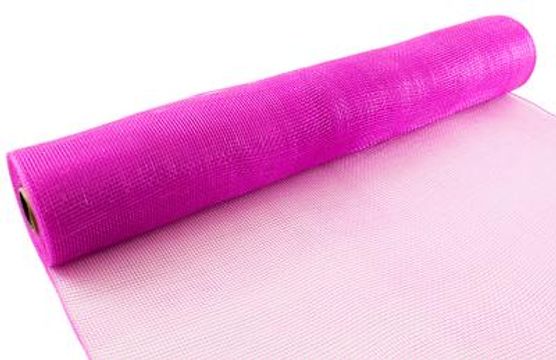 Eleganza Deco Mesh 53cm x 9.1m (10yds) Fuchsia No.28 - Organza / Fabric