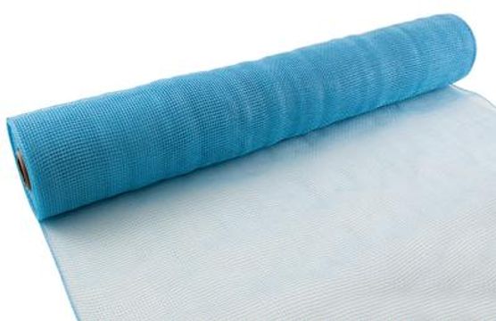 Eleganza Deco Mesh 53cm x 9.1m (10yds) Lt. Blue No.25 - Organza / Fabric