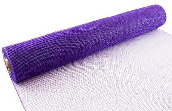 Eleganza Deco Mesh 53cm x 9.1m (10yds) Purple No.36 - Organza / Fabric