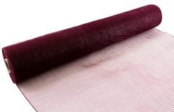 Eleganza Deco Mesh 53cm x 9.1m (10yds) Burgundy No.17 - Organza / Fabric