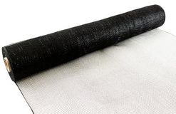 Eleganza Deco Mesh 53cm x 9.1m (10yds) Black No.20 - Organza / Fabric