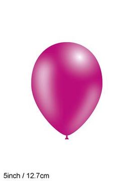 Decotex Pro 5inch Metallic No.28 Fuchsia x100pcs - Latex Balloons