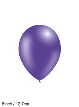 Decotex Pro 5inch Metallic No.36 Purple x100pcs - Latex Balloons