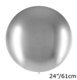 Decotex Pro 24inch Chromium No.24 Silver x 3 pcs - Latex Balloons