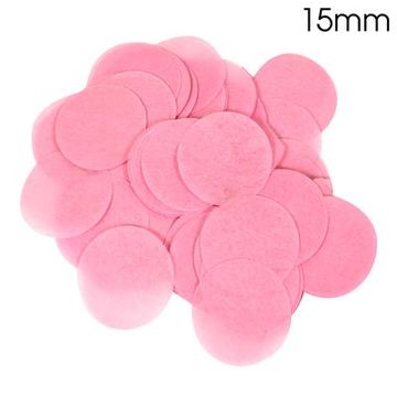 Oaktree Tissue Paper Confetti Flame Retardant Round 15mm x 14g Lt. Pink - Accessories