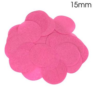 Oaktree Tissue Paper Confetti Flame Retardant Round 15mm x 14g Fuchsia - Accessories