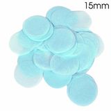 Oaktree Tissue Paper Confetti Flame Retardant Round 15mm x 14g Lt. Blue - Accessories