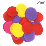 Oaktree Tissue Paper Confetti Flame Retardant Round 15mm x 14g Mixed colours. - Accessories