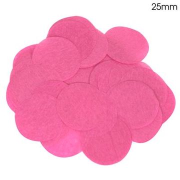 Oaktree Tissue Paper Confetti Flame Retardant Round 25mm x 14g Fuchsia - Accessories