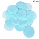 Oaktree Tissue Paper Confetti Flame Retardant Round 25mm x 14g Lt. Blue - Accessories