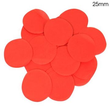 Oaktree Tissue Paper Confetti Flame Retardant Round 25mm x 14g Red - Accessories