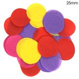 Oaktree Tissue Paper Confetti Flame Retardant Round 25mm x 14g Mixed colours. - Accessories