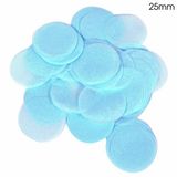 Oaktree Tissue Paper Confetti Flame Retardant Round 25mm x 100g Lt. Blue - Accessories