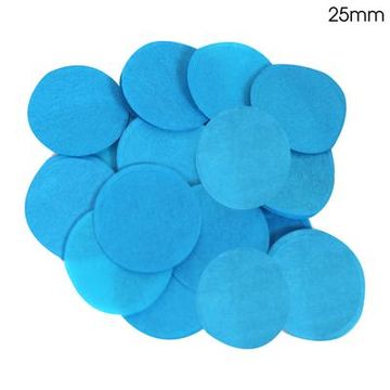 Oaktree Tissue Paper Confetti Flame Retardant Round 25mm x 100g Turquoise - Accessories