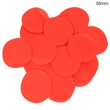 Oaktree Tissue Paper Confetti Flame Retardant Round 55mm x 100g Red - Accessories