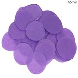 Oaktree Tissue Paper Confetti Flame Retardant Round 55mm x 100g Purple - Accessories