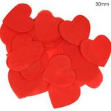 Oaktree Tissue Paper Confetti Flame Retardant Heart 30mm x 100g Red - Accessories