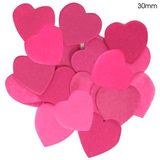 Oaktree Tissue Paper Confetti Flame Retardant Heart 30mm x 100g Fuchsia - Accessories