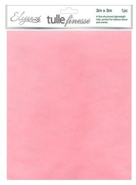 Eleganza Tulle Finesse 3m x 3m 1pc bag Lt. Pink No.21 - Organza / Fabric