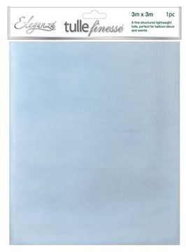 Eleganza Tulle Finesse 3m x 3m 1pc bag Lt. Blue No.25 - Organza / Fabric