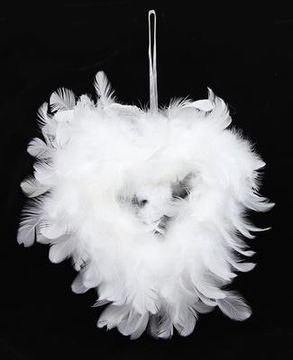 Eleganza Feather Open Heart 17cm 1pcs - Accessories