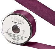 Eleganza Wired Edge Premium Double Faced Satin 38mm x 20m Vintage Rose No.89 - Ribbons