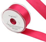 Eleganza Wired Edge Premium Double Faced Satin 38mm x 20m Deep Cerise No.30 - Ribbons