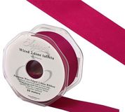 Eleganza Wired Edge Premium Taffeta Magenta 25mm x 20m No.90 - Ribbons