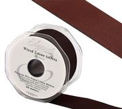 Eleganza Wired Edge Premium Taffeta Claret 25mm x 20m No.31 - Ribbons