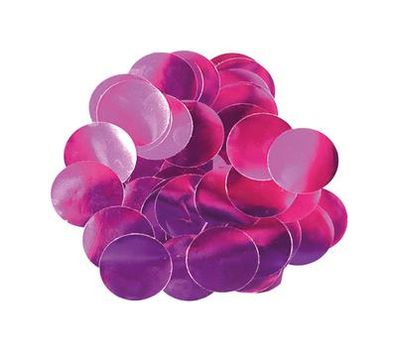 Oaktree Metallic Foil Confetti 10mm x 14g Fuchsia - Accessories